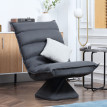 Fauteuil relax pivotant inclinable LOMPY anthracite