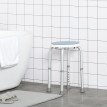 Tabouret de douche pivotant PAROT bleu et blanc