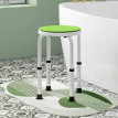 Tabouret de douche pivotant DELIS vert et blanc