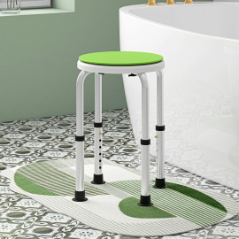 Tabouret de douche pivotant DELIS vert et blanc