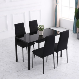 Lot de 4 chaises de salle à manger design GOSSY noir