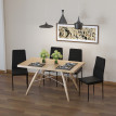 Lot de 4 chaises de salle à manger design GOSSY noir