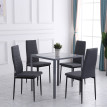Lot de 4 chaises de salle à manger design WANYL gris