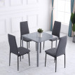 Lot de 4 chaises de salle à manger design WANYL gris