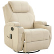 Fauteuil relaxation massant GAUTYER crème