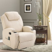 Fauteuil relaxation massant GAUTYER crème
