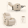 Fauteuil relaxation massant GAUTYER crème