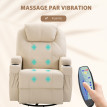 Fauteuil relaxation massant GAUTYER crème