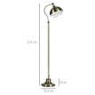 Lampadaire effet laiton LIKA bronze