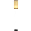Lampadaire droit effet lin TARNY noir
