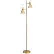 Lampadaire design double tête CANDY doré