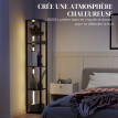Lampadaire 4 niveaux lumineux TAFTY noir