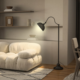 Lampadaire néo-rétro MITTY noir