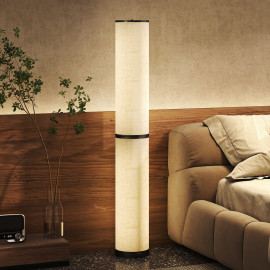 Lampadaire tube LED avec télécommande ESPA beige