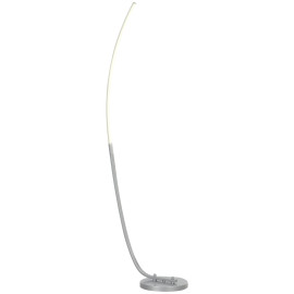 Lampadaire arc à LED VISSEL argent