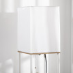 Lampadaire étagère aspect bois ULLY blanc