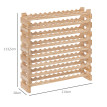 Rack pour 96 bouteilles CAVO bois naturel