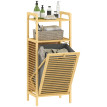 Meuble salle de bain bambou DONAL effet bois naturel