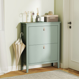 Meuble à chaussures 2 portes RYUN vert