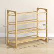 Étagère à chaussures en bambou SAUNY bois naturel