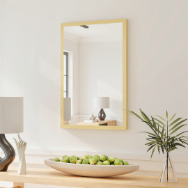 Miroir mural rectangulaire 40 x 60 cm PHILIP bois
