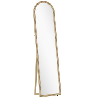 Miroir pleine longueur 40 x 160 cm GILL effet pierre beige