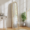 Miroir pleine longueur 40 x 160 cm GILL effet pierre beige