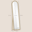 Miroir pleine longueur 40 x 160 cm GILL effet pierre beige