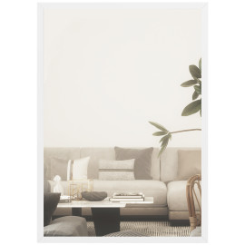 Miroir mural rectangulaire 40 x 60 cm ILON blanc
