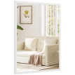 Miroir mural rectangulaire 40 x 60 cm ILON blanc