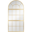 Miroir mural style verrière 76 x 149 cm MAURY doré