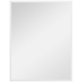 Miroir mural rectangulaire 70 x 90 cm LYMON blanc
