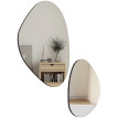 Lot de 2 miroirs organiques MOLENA noir