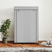 Armoire penderie mobile SLAYO gris clair
