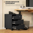 Caisson de bureau mobile LANO noir