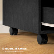 Caisson de bureau mobile LANO noir
