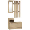 Ensemble meubles d’entrée COREY bois clair