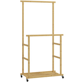 Portant à vêtements THIEF bois naturel