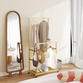 Portant à vêtements THIEF bois naturel