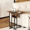 Table d’appoint pour ordinateur MATEA effet bois vieilli