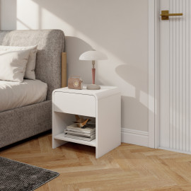 Lot de 2 chevets design ELEVO blancs