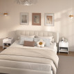 Lot de 2 chevets design ELEVO blancs
