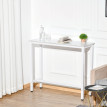 Table de bar GLENA aspect marbre blanc