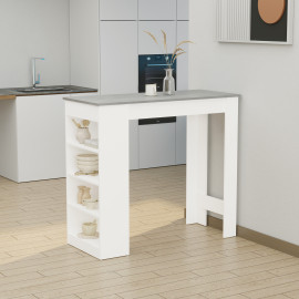 Table de bar NUBIA blanche