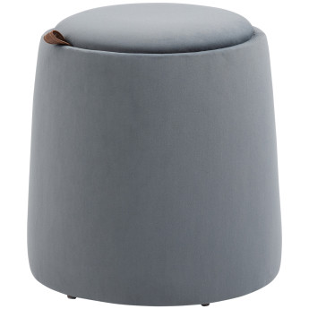 Pouf coffre table basse d’appoint 3 en 1 WANDELA gris