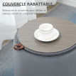 Pouf coffre table basse d’appoint 3 en 1 WANDELA gris