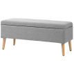Banc coffre de rangement ZELLY gris
