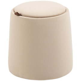 Pouf coffre table basse d’appoint 3 en 1 WALINA beige