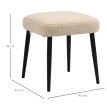 Tabouret repose-pieds design MARGOT beige