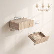 Chevets suspendus Zirella design moderne espace optimisé rangement pratique effet chêne clair
